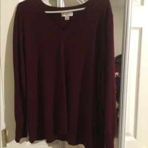 Ava & Viv Burgundy Sweater